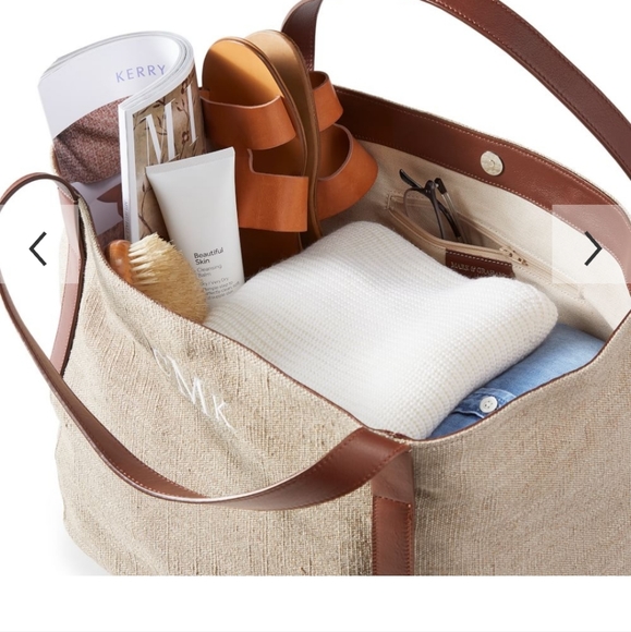 Mark & Graham ITALIAN LINEN TRAVEL TOTE - Picture 3 of 12